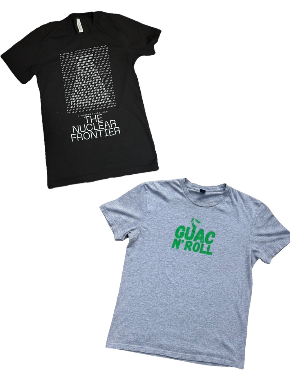 Graphic Tee Bundle | Black 'The Nuclear Frontier' & Gray 'Guac N' Roll' Tee